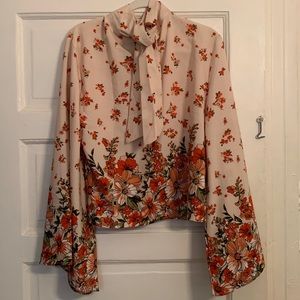 Bell Sleeve Poppy Blouse